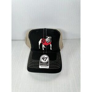 Georgia Bulldogs '47 Brand Black Trawler Clean Up Adjustable Trucker Hat Cap NEW